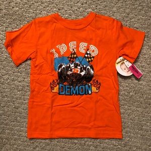 ❤️ 4/$20 NWT Boys Speed Demon T-Shirt w/ Race Car